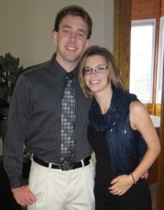 Brandon Newberger and his girlfriend, Laurin Crozier.